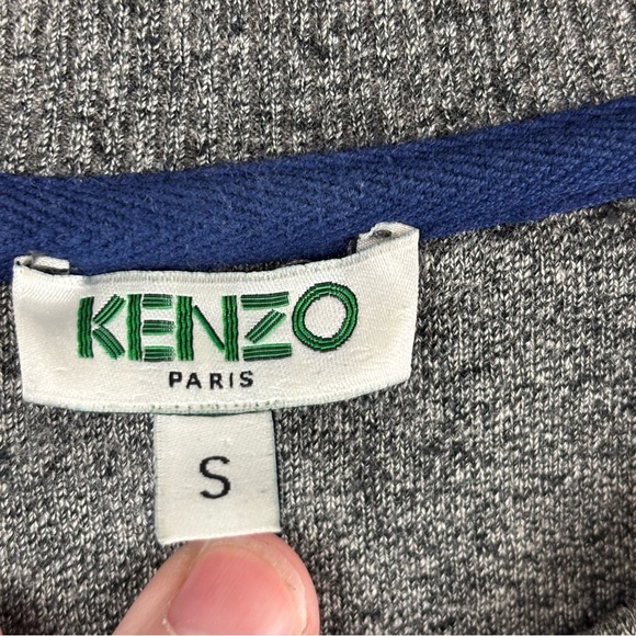 Kenzo Heather Gray Tiger Graphic Crewneck Sweater - Picture 3 of 10